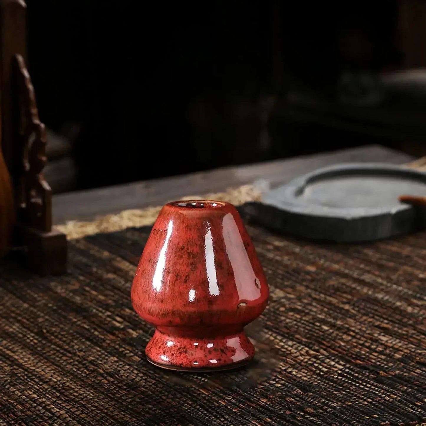 Tea Ceremony Matcha Bowl Traditional Ceremony Starter Ceramic Chasen Whisk Stand