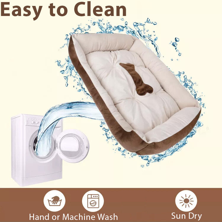 Luxury Pet Bed for Dogs or Cats - Super Soft, Machine Washable, Non-Slip Bottom