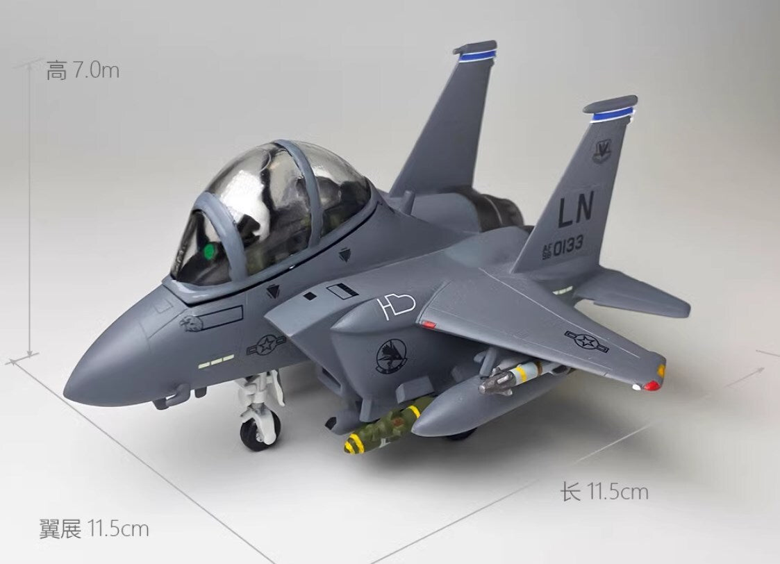 Cute Version USN F-15E Fighter Jet 3D Printed static Models