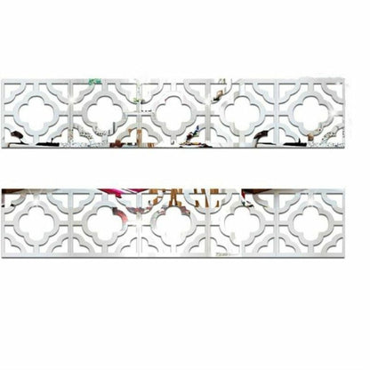 Wall Mirror Stickers 30Pcs 5*5CM 3D Waist Line Acrylic Decorations Living Rooms
