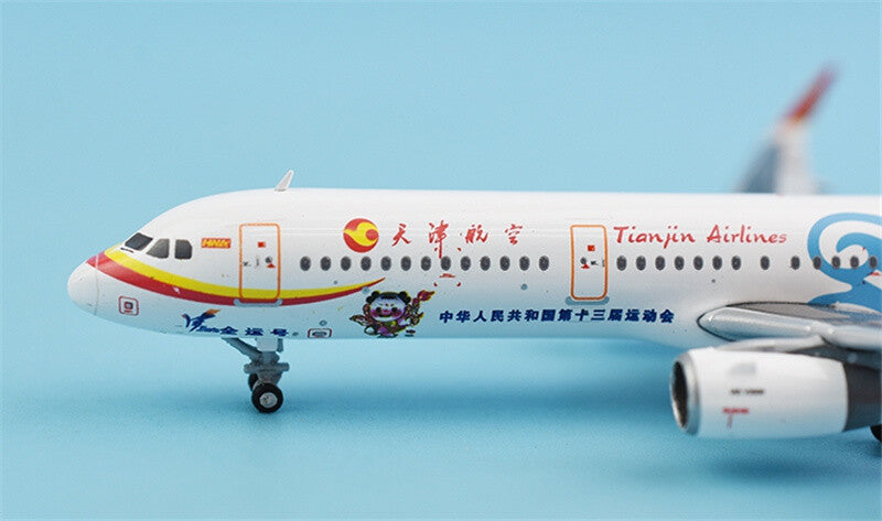 JC Wings Tianjin Airlines for Airbus A321 B-8389 1/400 DIECAST plane Pre-builded
