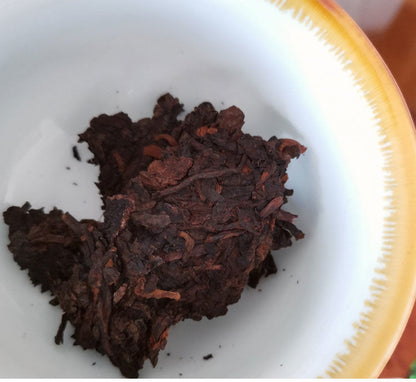 2012 YUNNAN Menghai qizi Puer Ripe Shu Pu-erh Cake tea 357g 普洱茶 puerh cha cooked