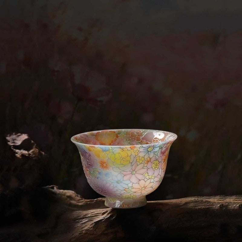 Boutique Tea Cup On Sales Fat Muttle Jade Porcelain Color Enamel Craft Cup China