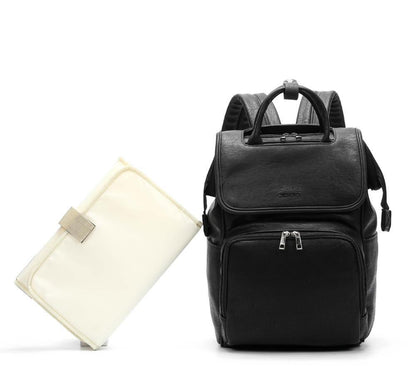 6 Types PU Leather Mommy Bag Backpack Mom Baby Stroller Bag Pad Mom Baby Nursing