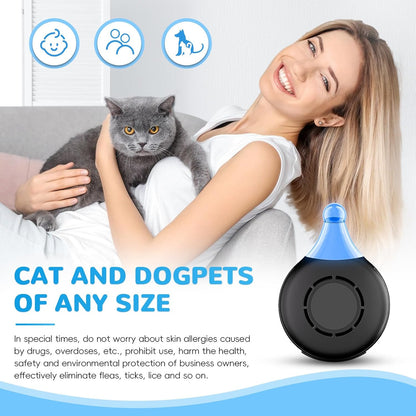 4xAnti Bug Insect Repellent Ultrasonic Pest Flea Tick Repeller for Pets Supplies
