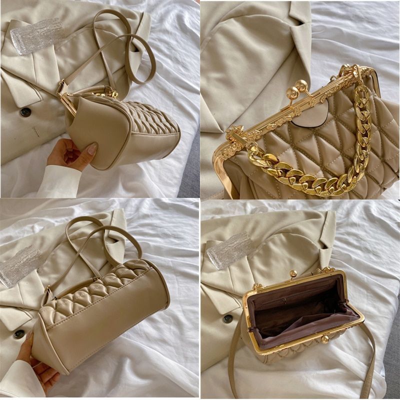 Luxury Handbag Bag Chain Leather Crossbody Bags Big Tote Shoulder Purse Cotton