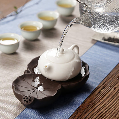 Creative Tea Plate For Pot Tea Cup Zisha Purple Clay Reservoir Tea Tray Small