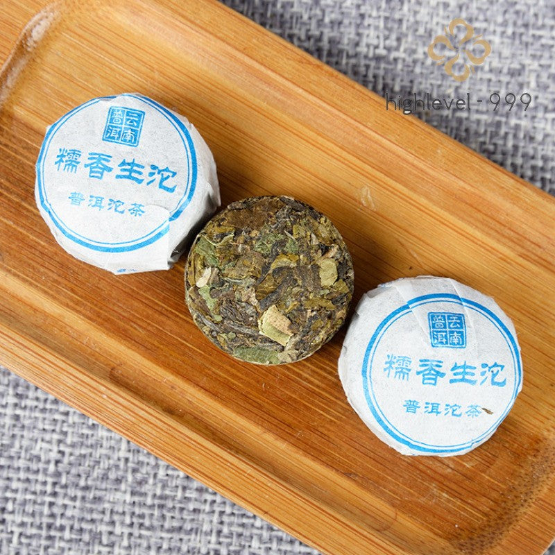 500g Raw Pu'er Tuo Tea Yunnan Glutinous Rice Aroma Scented Mini Tuo Leaf Tea
