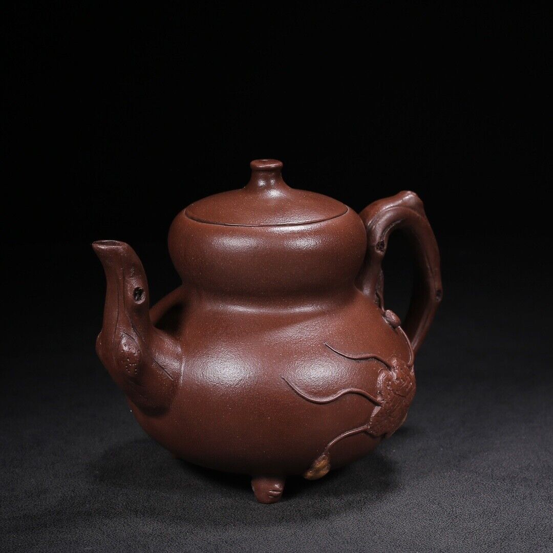 Chinese Yixing Zisha Clay Handmade Exquisite Teapot （葫芦 底款：陈用卿）