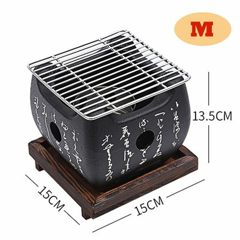 Portable Japanese Grills Charcoal Aluminium Alloy Indoor Outdoor Camping Picnic
