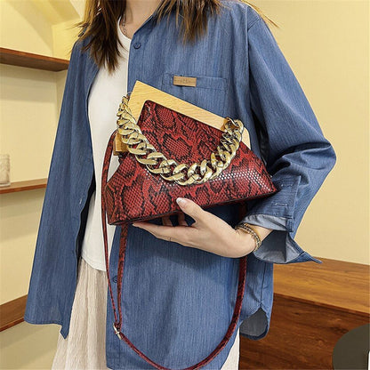Vintage Evening Party Clutch Synthetic Leather Shoulder Crossbody Bags Handbags