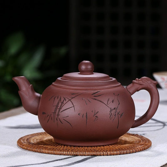 450ml Chinese Yixing Teapot Purple Clay Tea Pot Handmade Household Tea Set