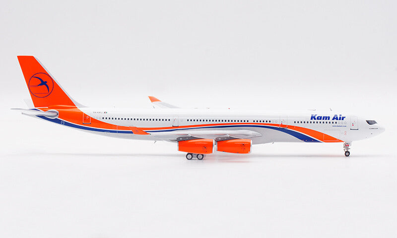 1:200 32CM Retro Models Kam Air AIRBUS A340-300 Aeroplane Diecast Aircraft Model