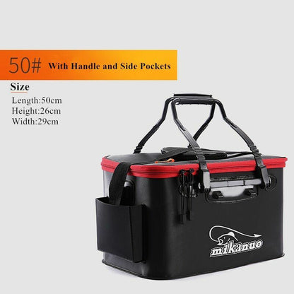 Fishing Bag Thicken Folding Bucket Portable Live Box Storage Outdoor Waterproof