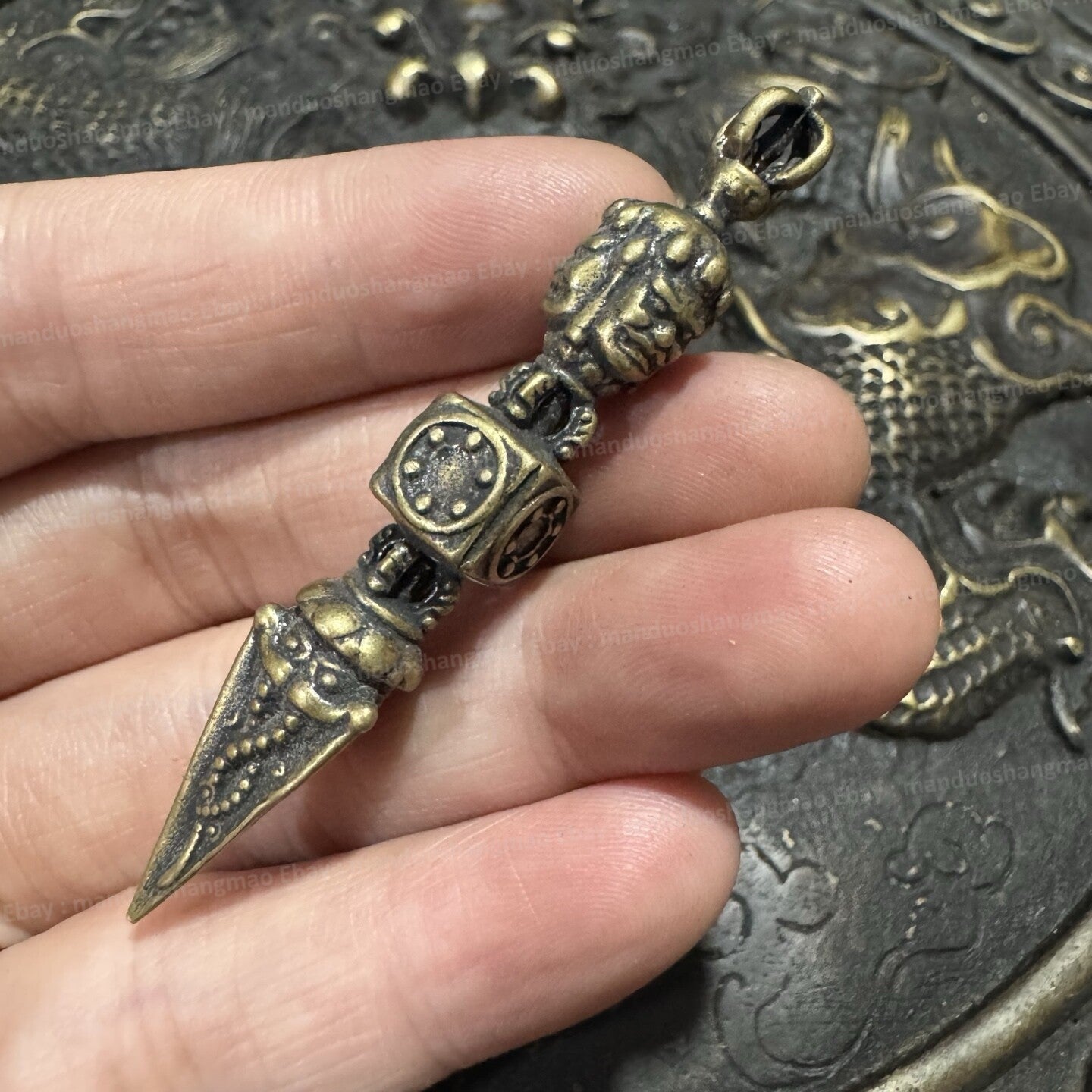 Tibetan Phurba Vajra Dorje Ritual Dagger Buddhist Exorcism Tool