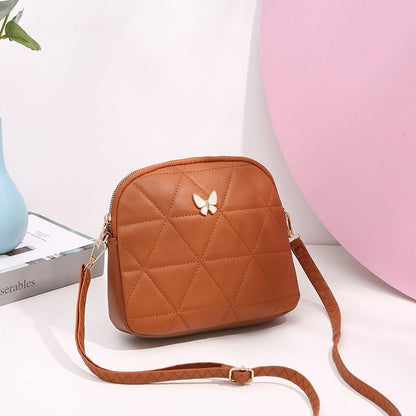 Triangle Embroidery Shoulder Bag Trend Ladies Crossbody Bags Vintage Messenger