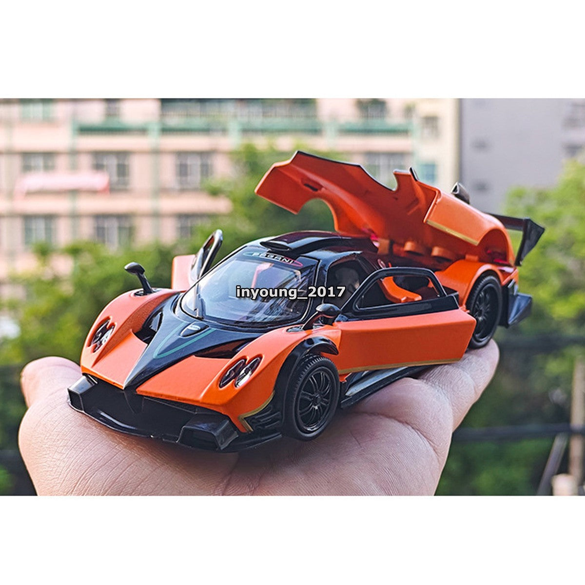 1/32 Pagani Zonda R Model Car Diecast Toy Cars Toys for Boys Kids Gifts Orange