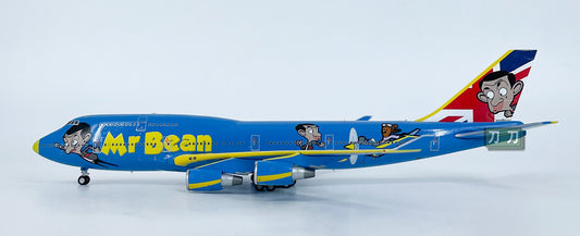 1:400 TINY BEAN AROUND the WORLD BOEING 747-400 Airplane Diecast Aircraft Model
