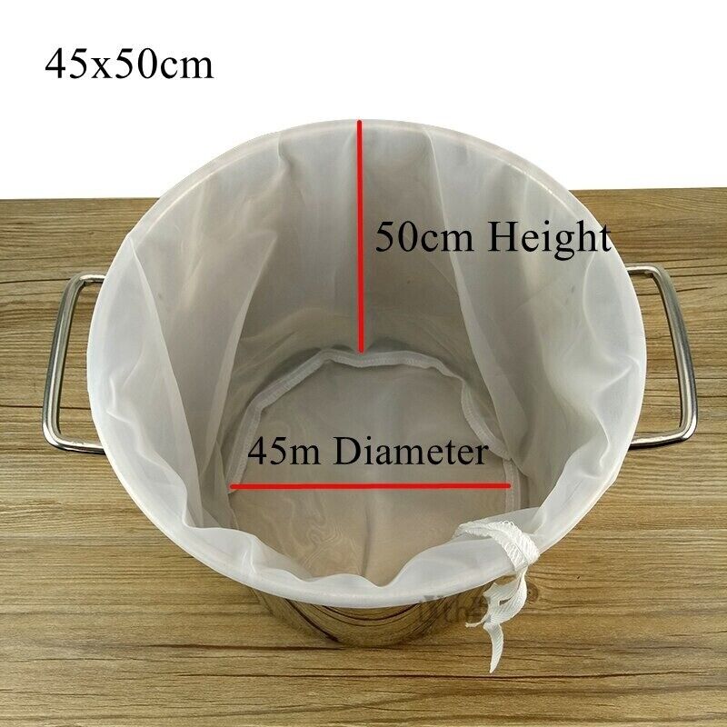 Beer Brewing Filter Bags Wine Brew Multi-Size Reusable Straining Fine Mesh Nylon