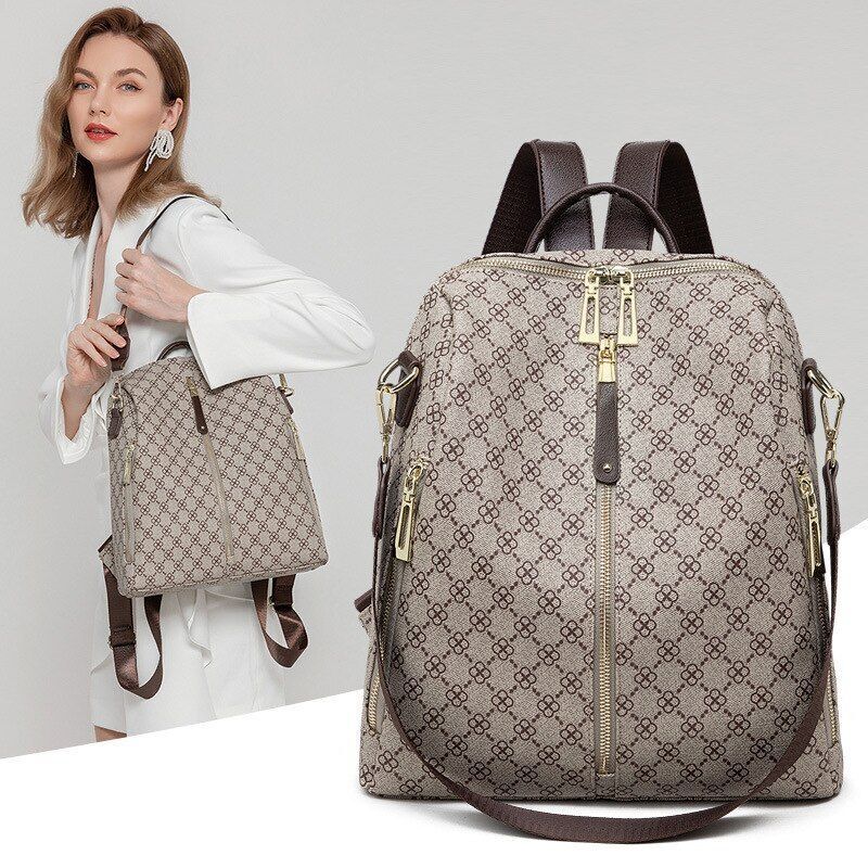 Backpack Ladies Bag Traveling Backpack Women Traveling Bag Large Geometric Purse
