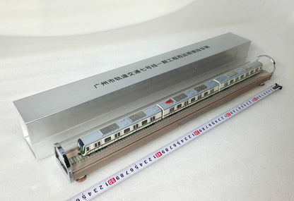 1:120 56CM Guangzhou Rail Transit Line 7 Subway Passenger Car Diecast Model
