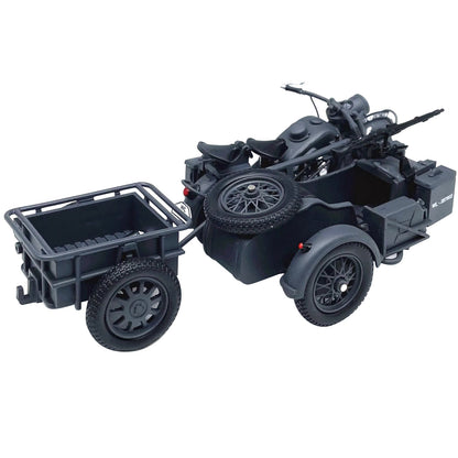 1/24 Scale WWII German Army For BMW R75 1939-1945 Motorcycle Finished Model Toy