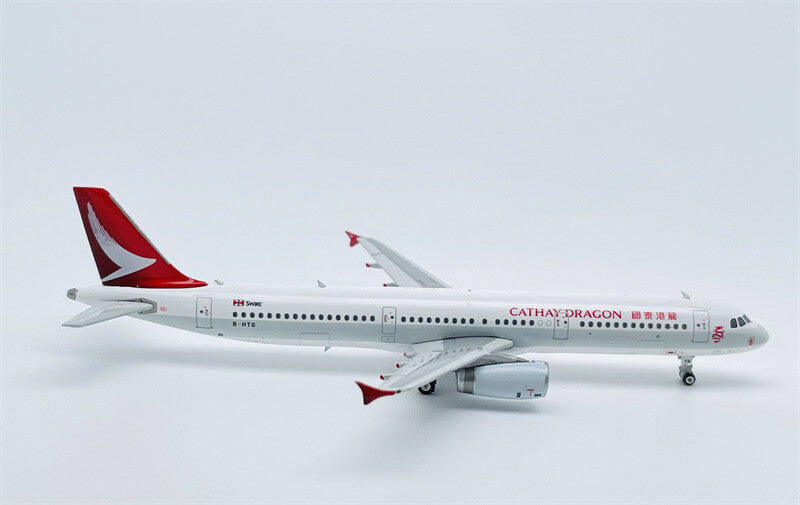 Phoenix CATHAY DRAGON For Airbus A321 B-HTG 1/400 DIECAST Plane Pre-built Model