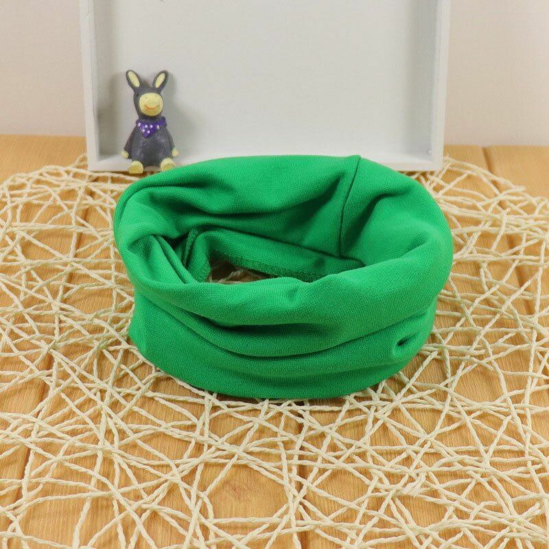 Hats Scarf Solid Knitted Cotton Baby Children Warm Earmuffs Colorful Crown Caps