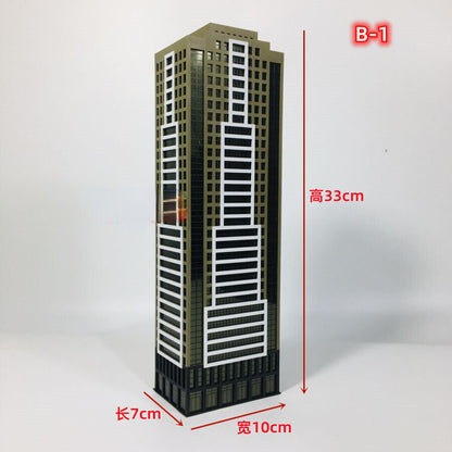 City HighHouse 1:300 Architectural Model Skyscraper Scene Building Model