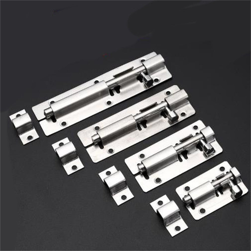 2/3/4/5" Stainless Door Latch Sliding Bolt Latch Hasp Staple Gate Safety Lock
