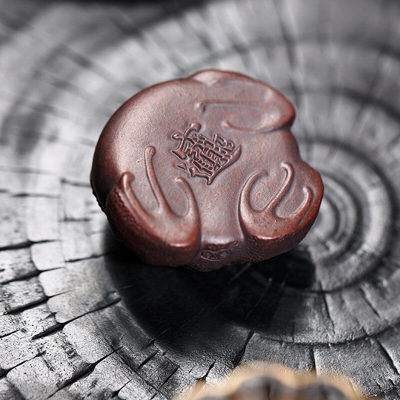 Creative Tea Pet Wealthy Toad Design Yixing Zisha Clay Tea Play Small Size New