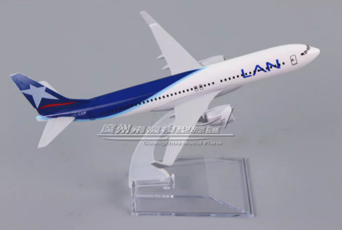 16cm LAN BOEING 737-800 Passenger Aeroplane Diecast Plane Metal Aircraft Model