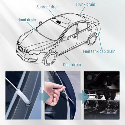 Refrigerator Scrub Brush Flexible Cleaner Hole Car Sunroof Drain Clog Remover