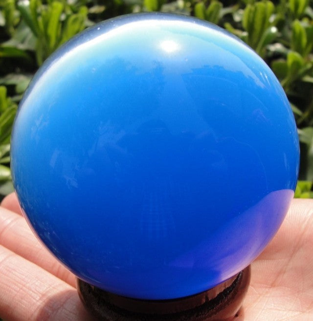 HOT SELL ASIAN QUARTZ CAT EYE CRYSTAL HEALING BALL SPHERE 40-80MM