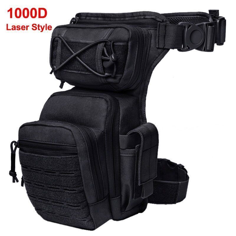 Men Leg Bag Waist Bag Utility Belt Pack Hiking Male Hip Bags Tactical Waist Bag