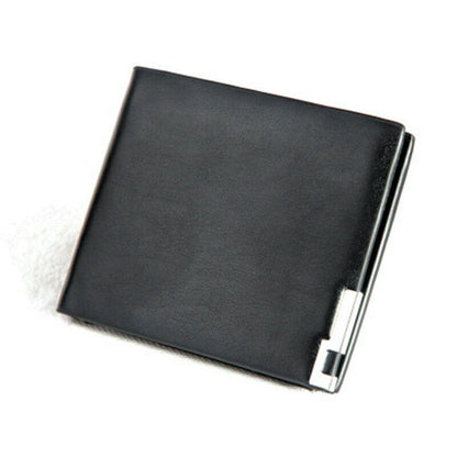 Cash Clip Bag Card & ID Money Purse Billfold Men's PU Wallet Multi-card Clamps