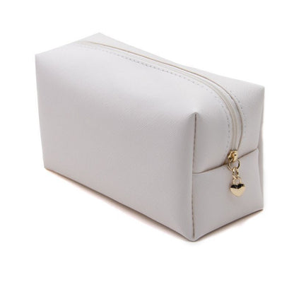 Small Cosmetic Bag Synthetic Leather Waterproof Make Up Bag Traveling Organizer