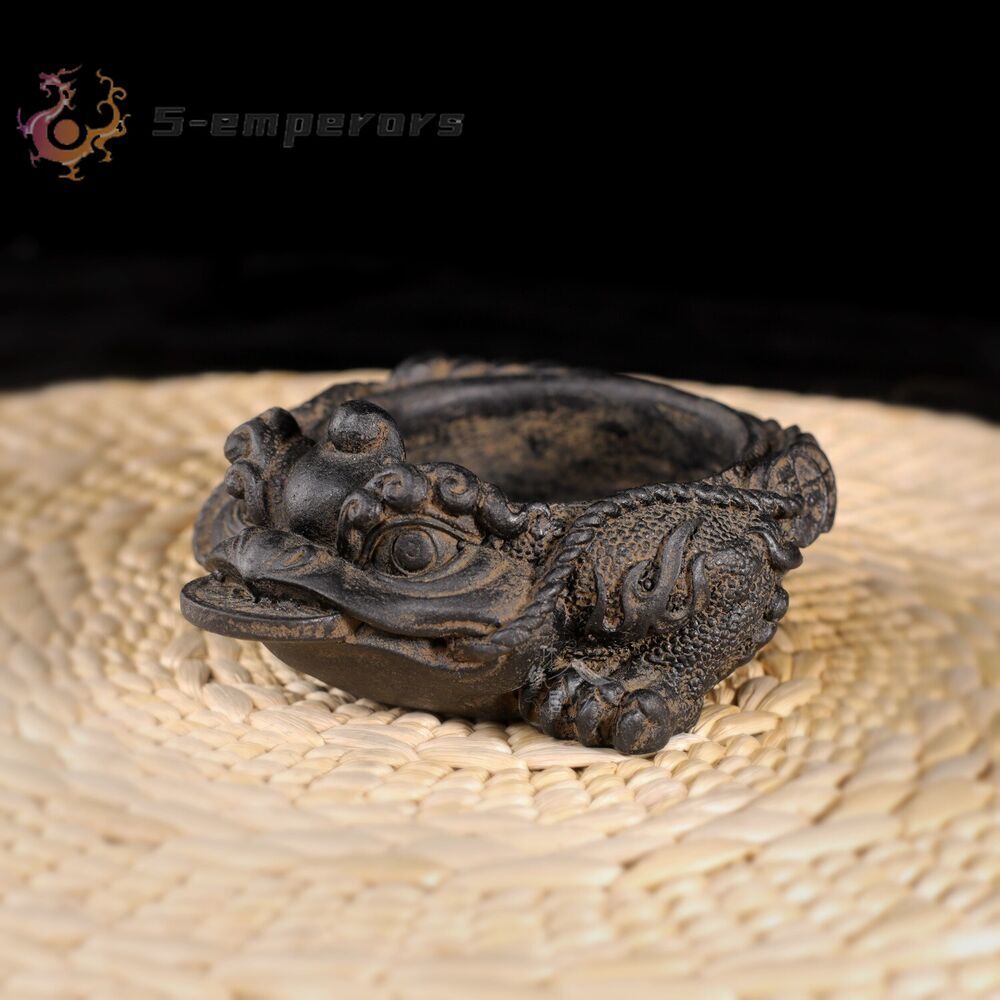 3 Legged Coin Toad Statue Ashtray Flower Pot Collection Table Decor