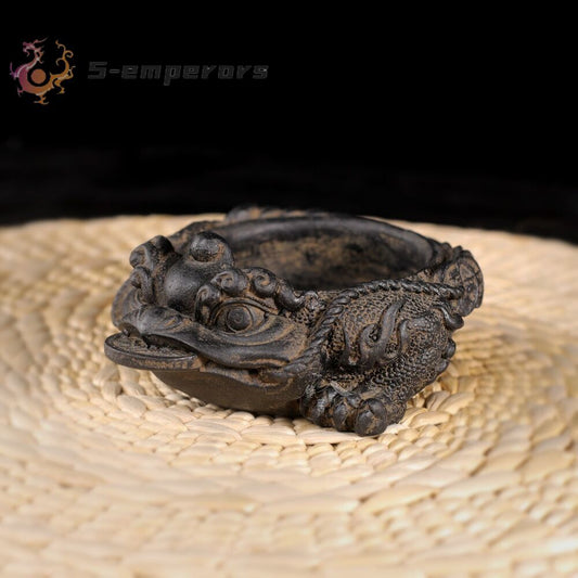 3 Legged Coin Toad Statue Ashtray Flower Pot Collection Table Decor