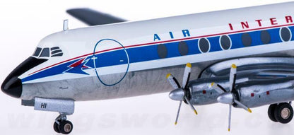 1:200 Herpa AIR INTER Vickers Viscount 700 Passenger Aircraft Diecast Model
