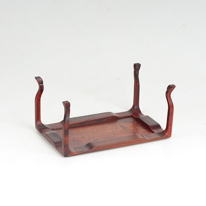 Rosewood Legged High Table Fishbowl Stand Bonsai Vase Flower Rack Display Base