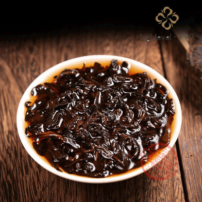 357G Ripe Pu'er Tea Cake, Yiwu Qizi Yunnan Ancient Tree, Daily Drinking, Bulk Tea -