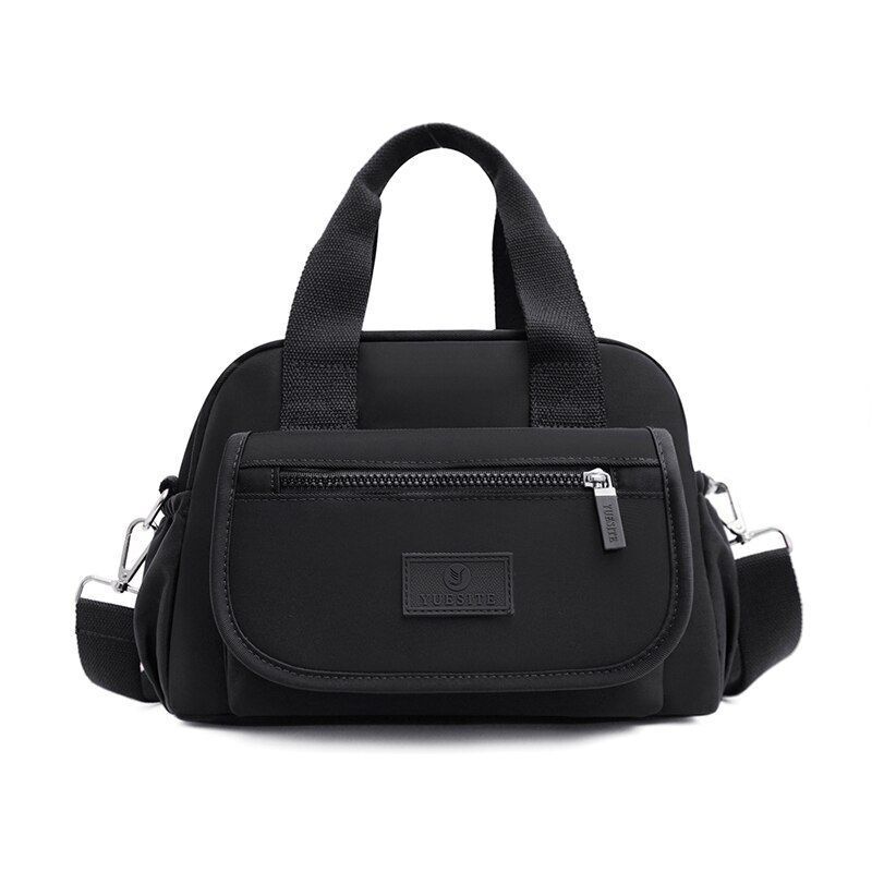 Nylon Shoulder Bag Large Nylon Handbag Waterproof Travel Tote Purses 30*12*21 CM