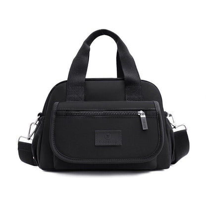 Nylon Shoulder Bag Large Nylon Handbag Waterproof Travel Tote Purses 30*12*21 CM