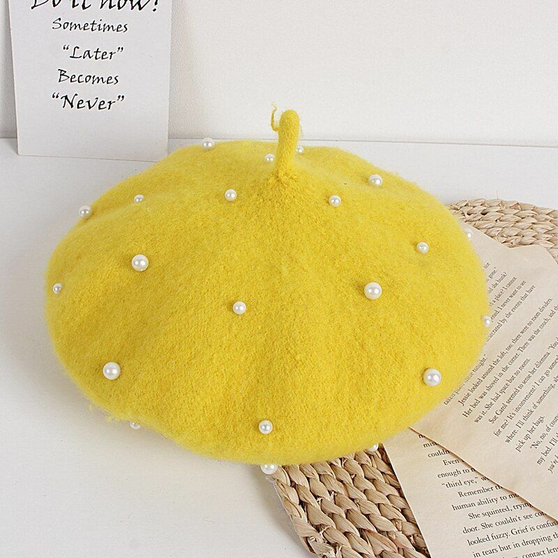 Caps Berets Princess Kids Girls Lovely Beanies Hats Spring Autumn Winter Toddler