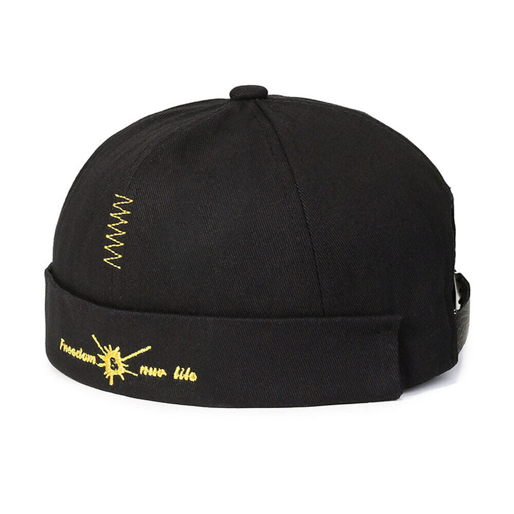 Hip Hop Hats Summer Hats Beanie Hat Skullies Cap Brimless Street Solid Color