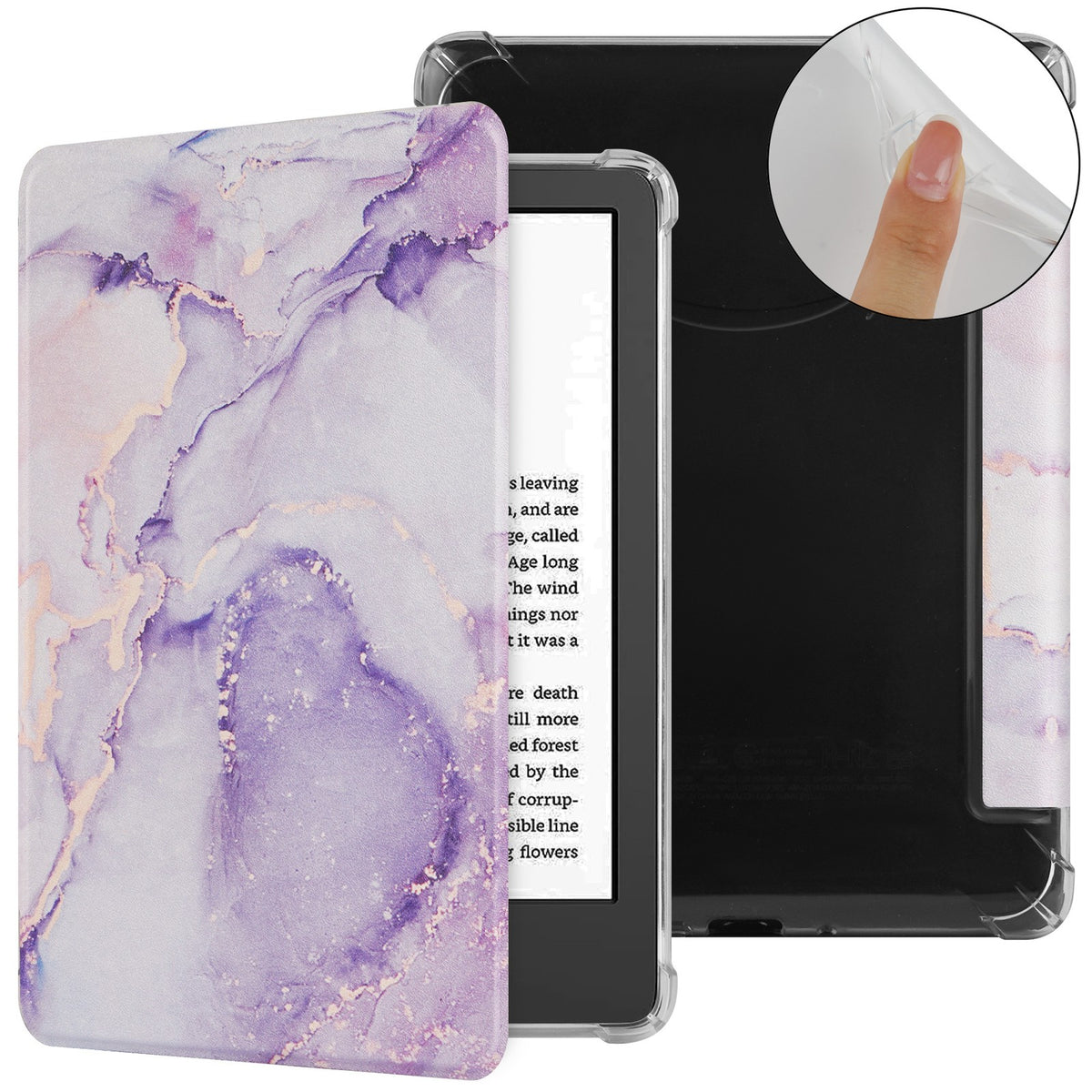 Case for 7''/6.8 Kindle Paperwhite 12th/11th Clear Soft Flexible TPU Back Cover