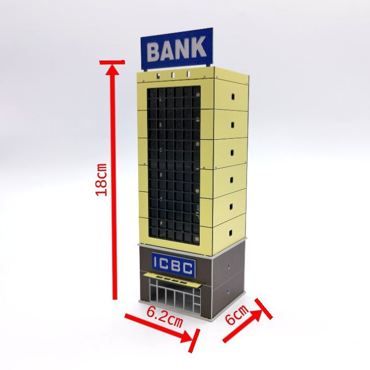 1/300 Urban Building Model Building Iron Tower Building Road Model Scene Model