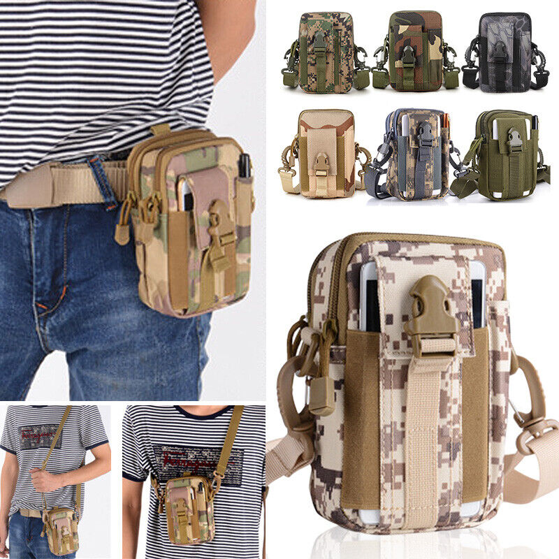 Multi Functional Tactical Molle Waist Bag Waist Fanny Pack with Crossbody Strap
