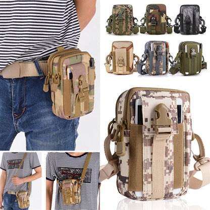 Multi Functional Tactical Molle Waist Bag Waist Fanny Pack with Crossbody Strap